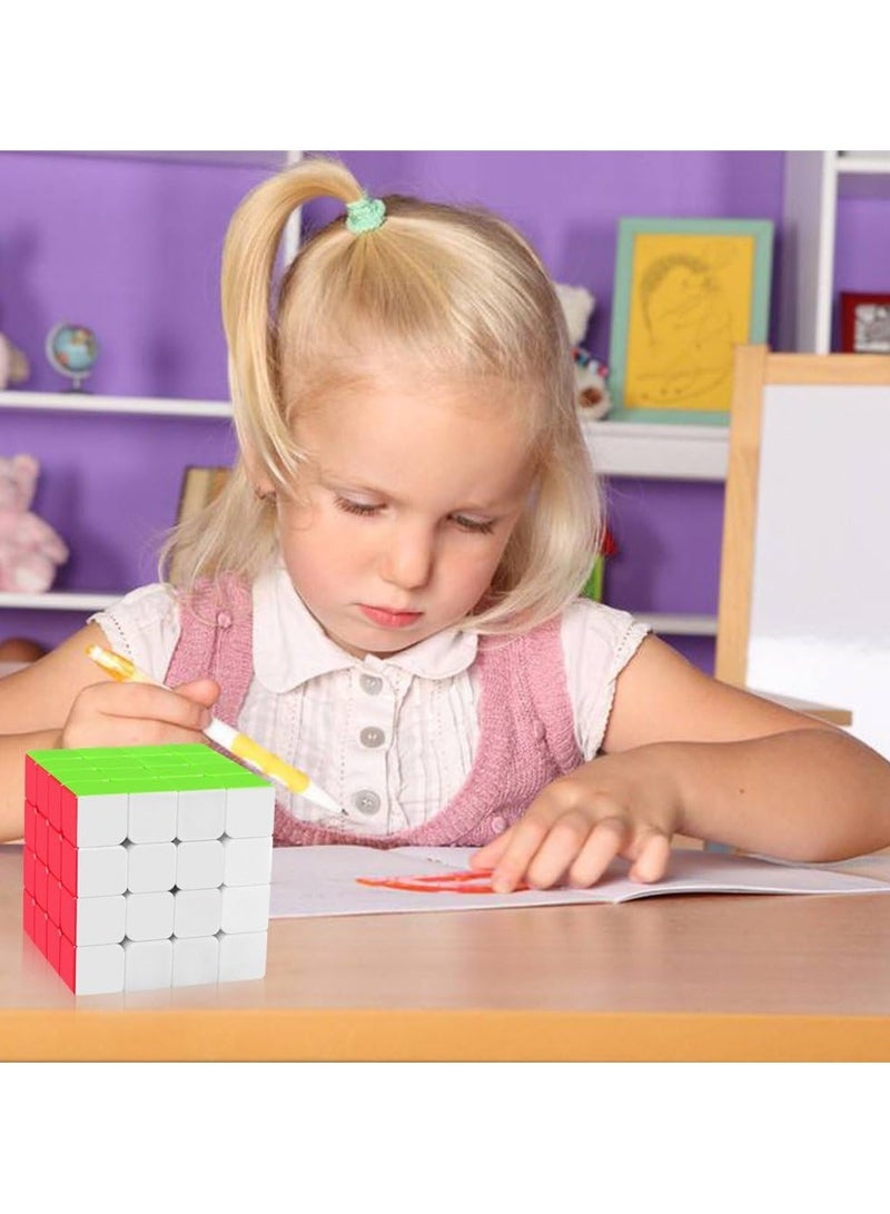 Speed Cube 4x4x4 Stickerless with Cube Tutorial - Turning Speedly Smoothly Magic Cubes 4x4 Puzzle Game Brain Toy for Kids and Adult - Image 3