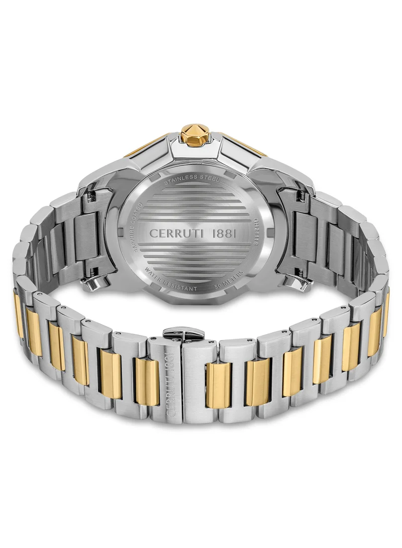 CERRUTI 1881 Molveno Men's Analog Watch with Two-tone Stainless Steel Bracelet