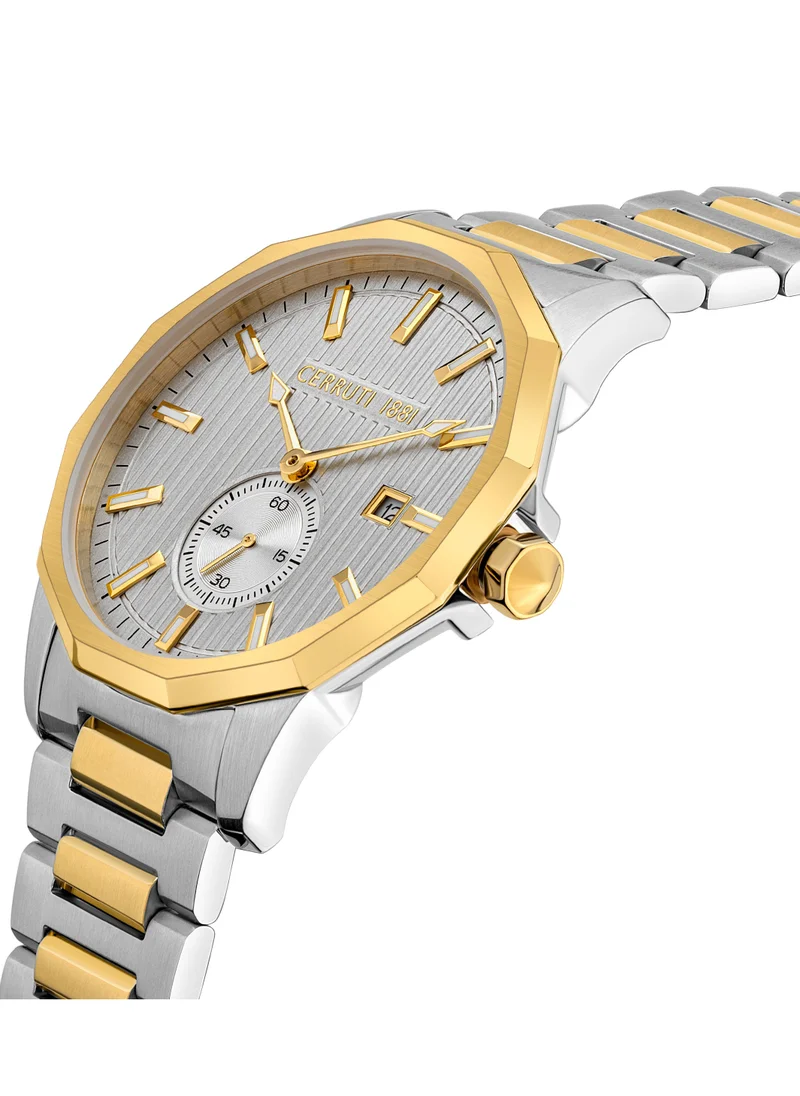 CERRUTI 1881 Molveno Men's Analog Watch with Two-tone Stainless Steel Bracelet