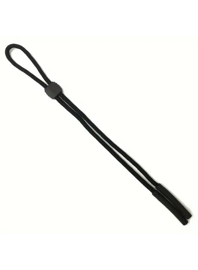 Black Adjustable Glasses Strap with Retractable Cord for Sports Swimming - Image 4