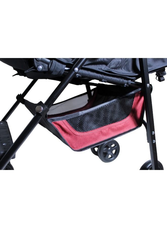 Toy Box Lightweight Foldable Baby Stroller High Grade Material Foldable Handle Red - Image 4