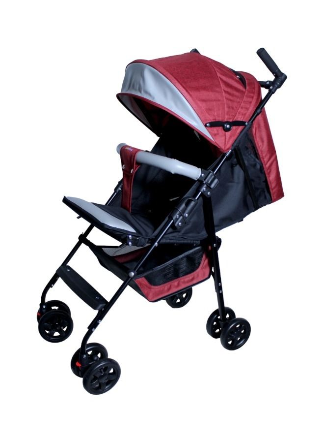 Toy Box Lightweight Foldable Baby Stroller High Grade Material Foldable Handle Red - Image 1