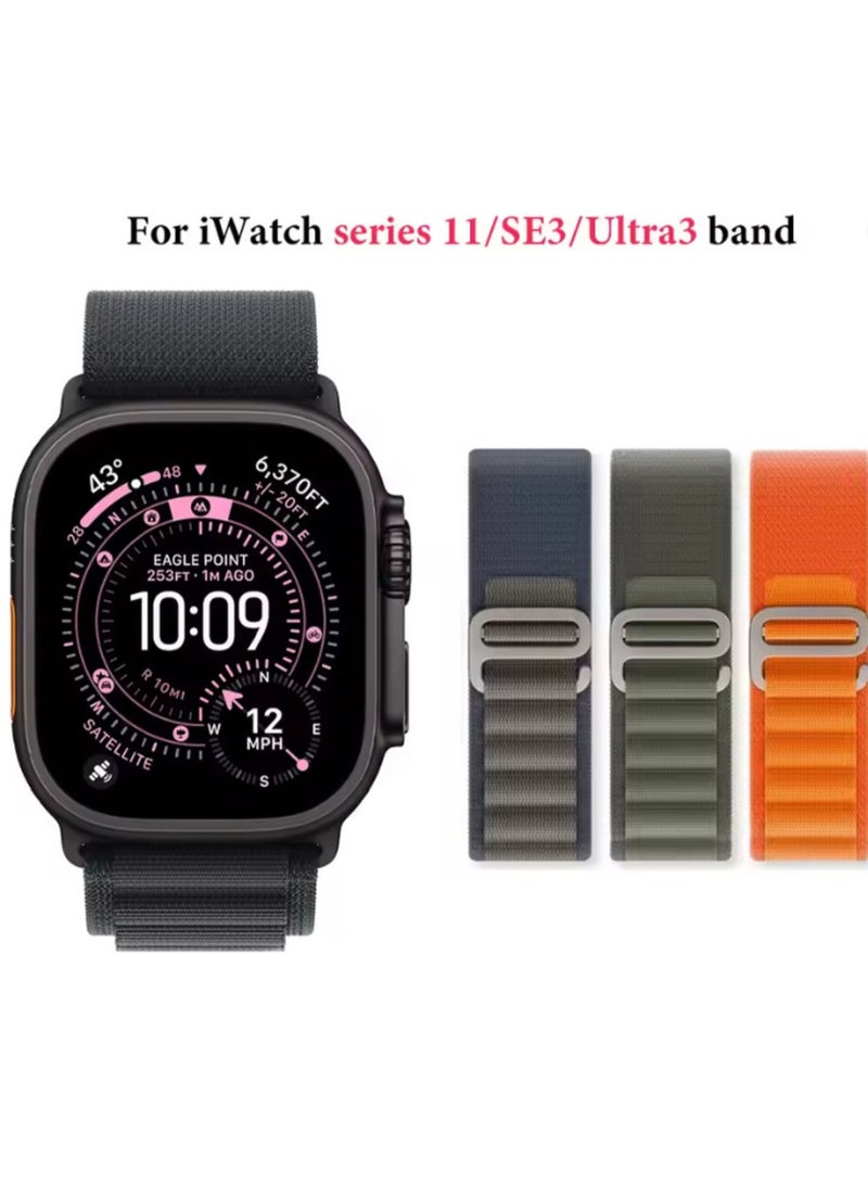 Apple Watch Alpine Loop Band for Apple Watch Ultra 3 | 2 | 1, 49mm/45mm/44mm/42mm Soft Nylon Woven Sport Strap Compatible with iWatch Series 11/10/9/8/7/6/5/4/3/2/1 - Image 5