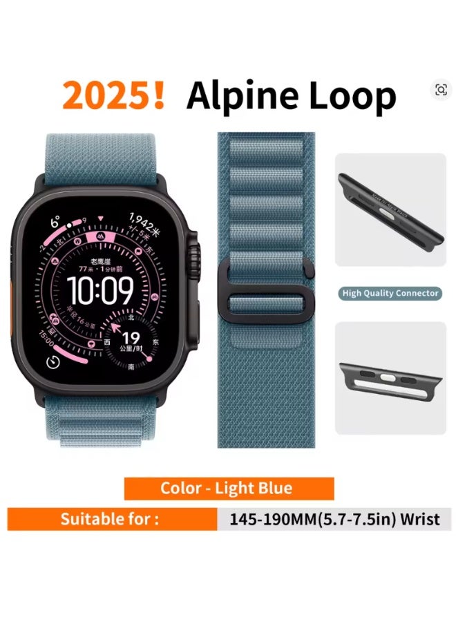Apple Watch Alpine Loop Band for Apple Watch Ultra 3 | 2 | 1, 49mm/45mm/44mm/42mm Soft Nylon Woven Sport Strap Compatible with iWatch Series 11/10/9/8/7/6/5/4/3/2/1 - Image 3
