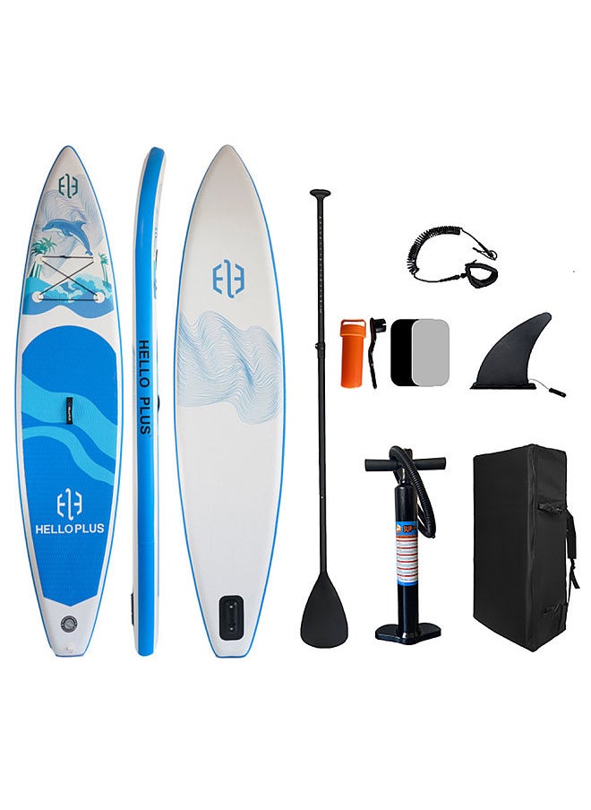 Generic Inflatable Stand Up Paddle Board 3.5m PVC Surfboard for Adults - Stable Versatile and Portable for Surfing Racing Fishing and Yoga Surf Board  - Image 1