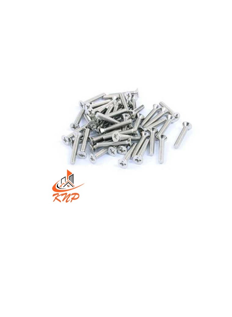 KNP Countersunk Machine Screws - Pack of 200 (M4 x 10mm) - Image 1