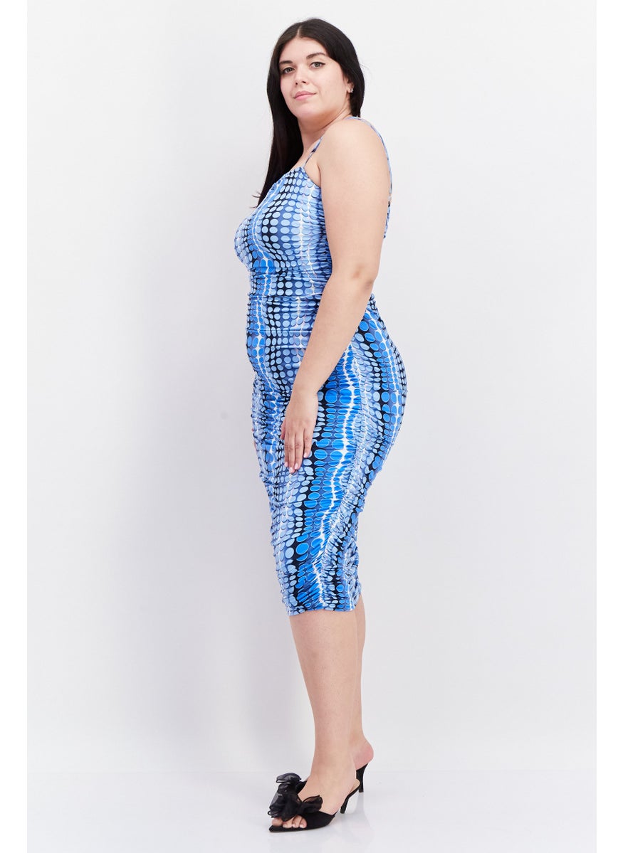 Women Curve Fit Allover Print Midi Dress, Blue - pzsku/Z20E62EDF269D7D7EC9A2Z/45/_/1727187791/50a8d93c-9d96-480a-a2ab-cafbc43a4b20