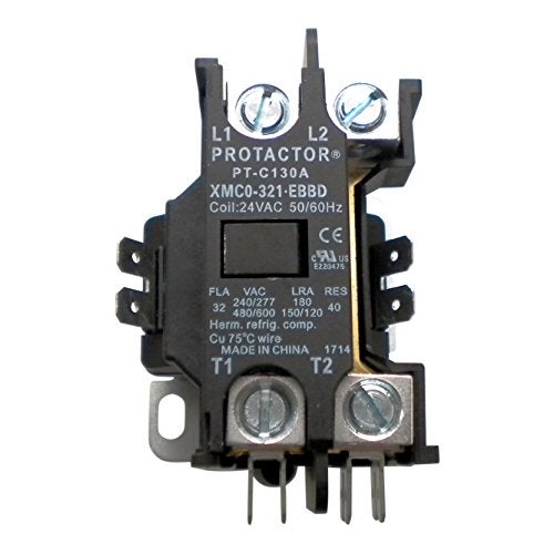 Protactor 1 Pole 32 AMP Heavy Duty AC Contactor Replaces Virtually All Residential 1 Pole Models 30 Amps or Less - Image 2