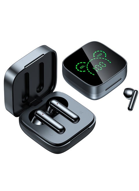 Wireless Bluetooth Earphones,Active Noise Cancelling Earbuds,LED Charging Case K60 Bluetooth 5.3 Bass Boost True Wireless Earbud Headphones with Built-in Mic for iPhone,Android,Windows,iOS