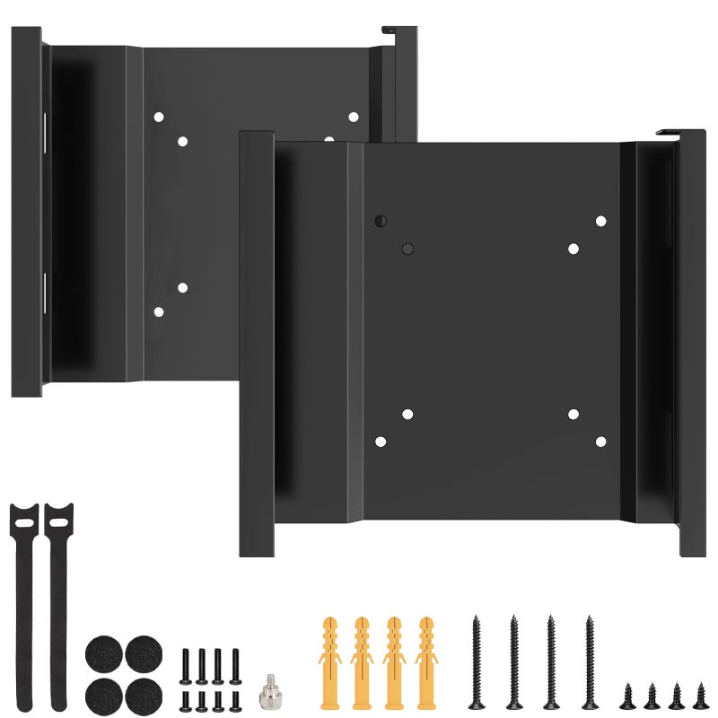 Varghesyla 2 Pack Mount for Lenovo Tiny VESA System Mounting Bracket Wall VESA and Under Desk Mini PC Mount for Lenovo ThinkCentre Tiny Desktops M600 M700 M700z M715q M800z M900 M900x M900z - Image 2