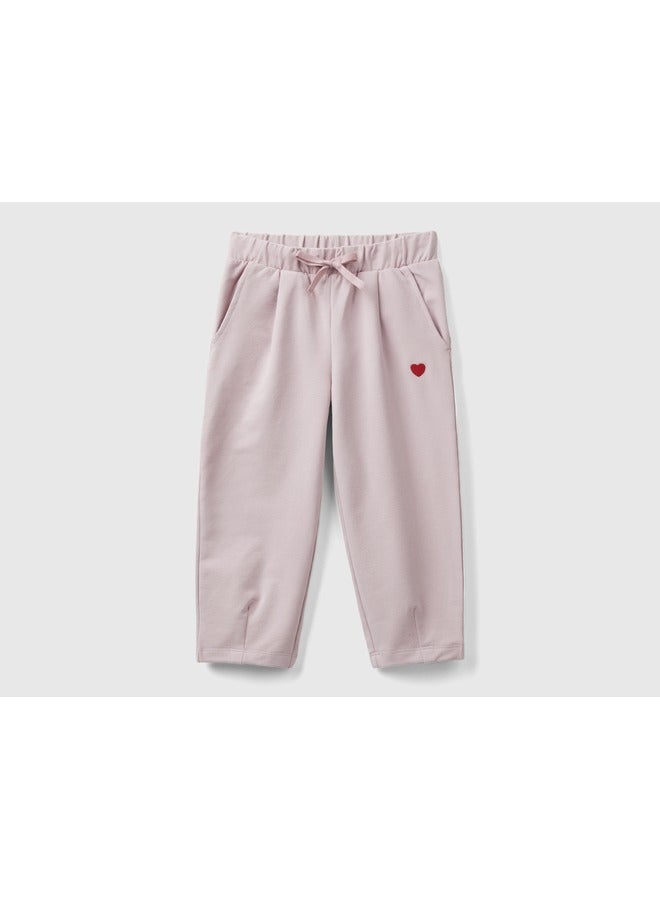 UNITED COLORS OF BENETTON Slim Fit Joggers With Embroidery