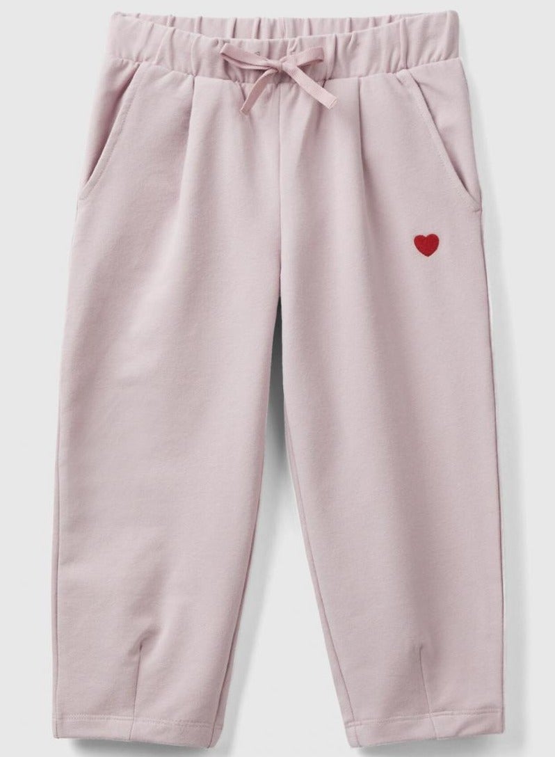 UNITED COLORS OF BENETTON Children's Slim Fit Tracksuit Bottoms With Embroidery