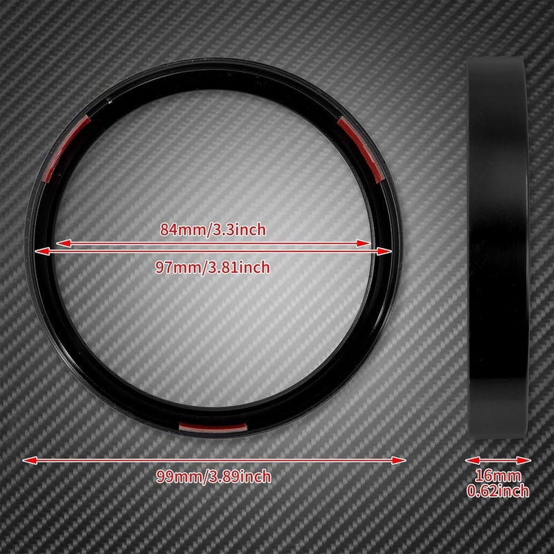 QASULER Motorcycle Speedometer Trim Bezel Cover - Image 4
