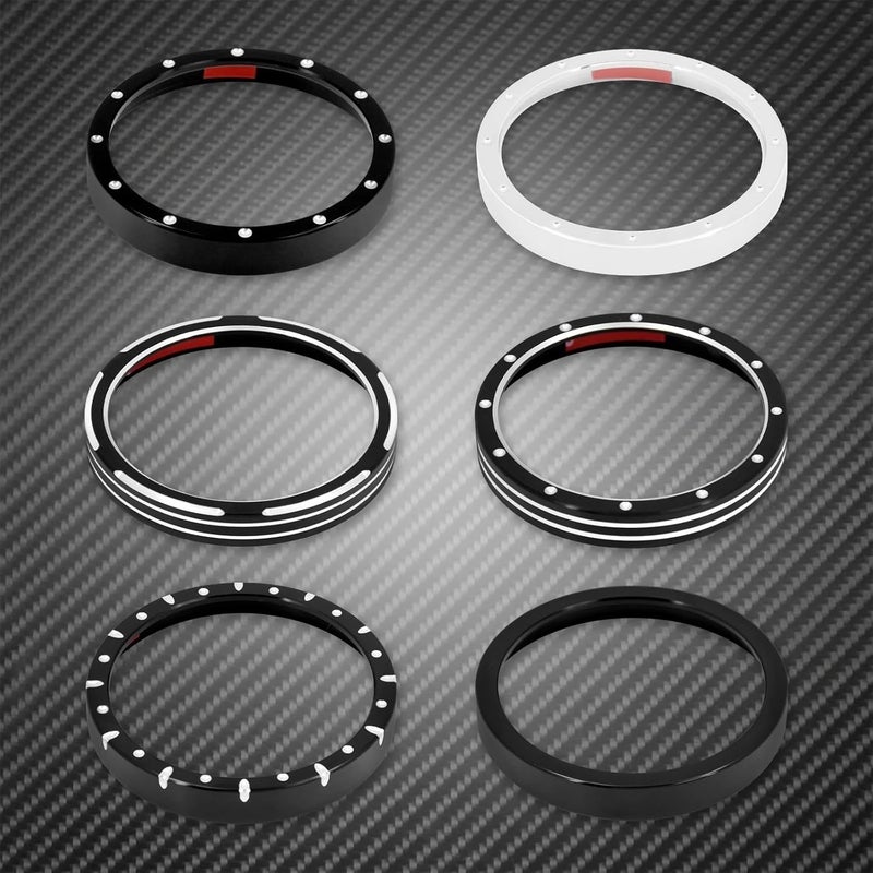 QASULER Motorcycle Speedometer Trim Bezel Cover - Image 3