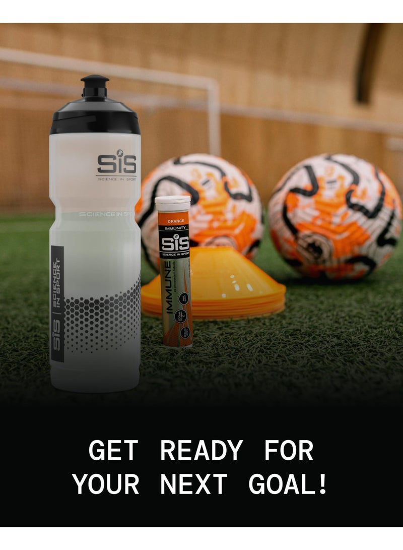 SIS زجاجة ماء للخلط السهل | زجاجة دراجة | زجاجة ماء شفافة قابلة للضغط مع صمام قفل أثناء الجري | 800 مل - Image 5