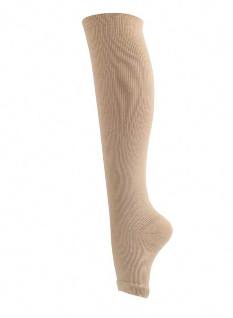 2 Pieces Compression Garment Medical Compression Leg Brace Easy to Put on and Take Off Suitable for Varicose Veins and Diabetics - Image 2