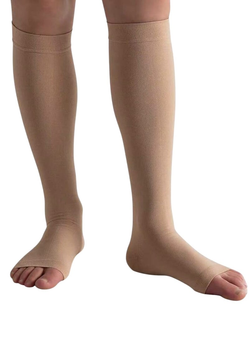 2 Pieces Compression Garment Medical Compression Leg Brace Easy to Put on and Take Off Suitable for Varicose Veins and Diabetics - Image 3