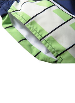 NIBEMINENT All Over Printed Swim Shorts Blue/White/Green  - Image 5
