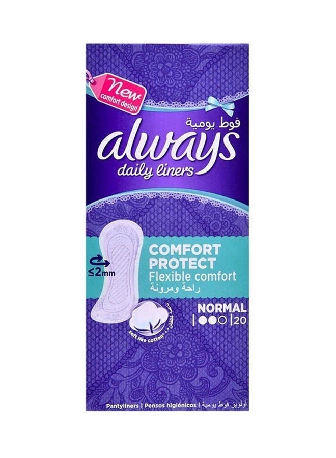Always Flexible Comfort Protect Normal Pantyliner - 20 Count