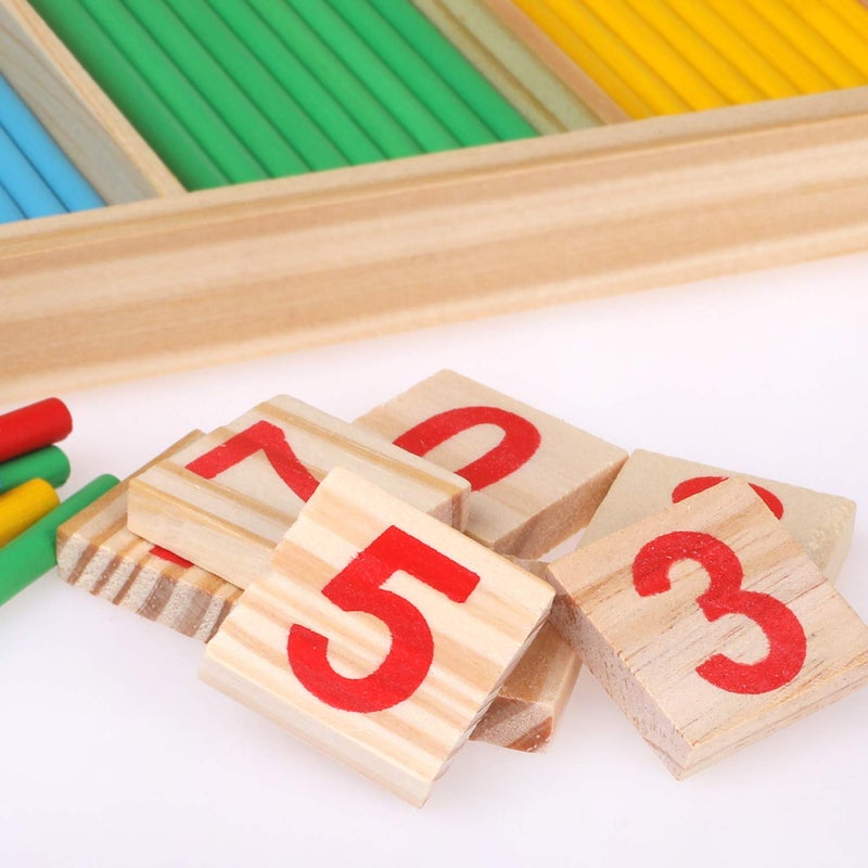 Camelize Montessori Wooden Mathematical Toy, Calculator Sticks, Number Learning Game, Educational Math Toy for Children 3 4 5 - Image 2