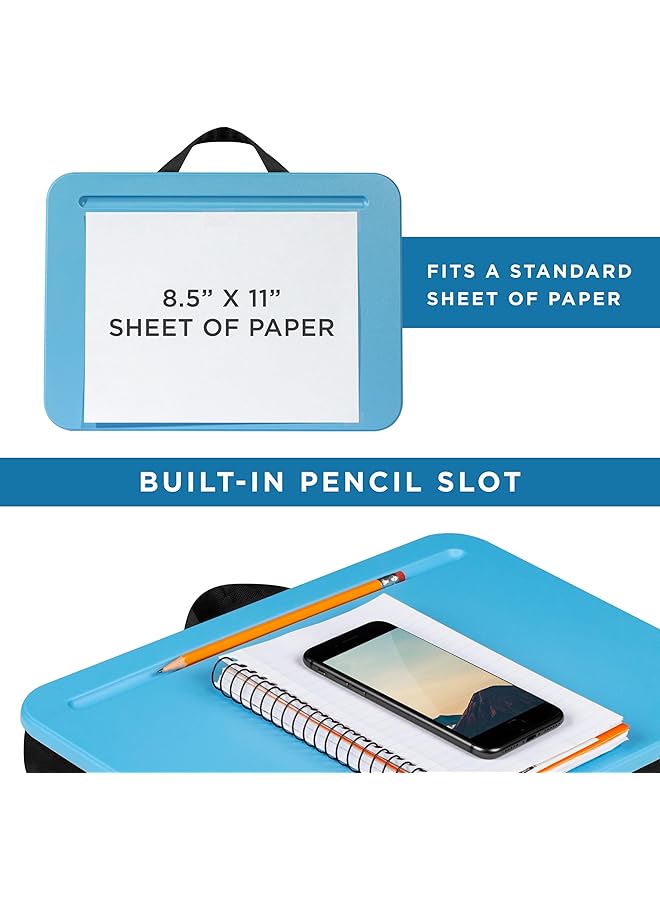 LapGear Compact Lap Desk Alaskan Blue Fits Up To 13.3 Inch Laptops Style No. 43103 - Image 4