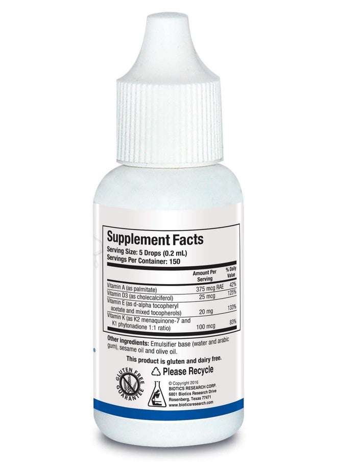 BIOTICS Research Bio Adek Mulsion Emulsified Formula Improved Bioavailability Supports Healthy Immune Responses Bone Health Eye Health Cardiovascular Health  - Image 3