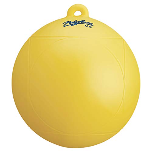 Polyform WS-1 Yellow WS Series Water Ski Buoy - 8" x 8.5", Yellow - Image 3