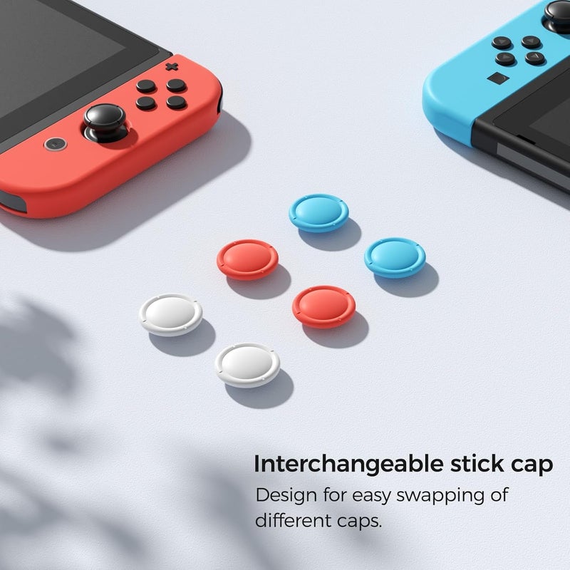 AKNES GuliKit TMR Joysticks Replacement for Switch OLED/Switch/Switch Lite JoyCon Controller, No Drift Magnetic Stick Repair Kit for Joycon, with Repair Tools, 4 Colours Thumb Stick Caps - 1 Pair - Image 4