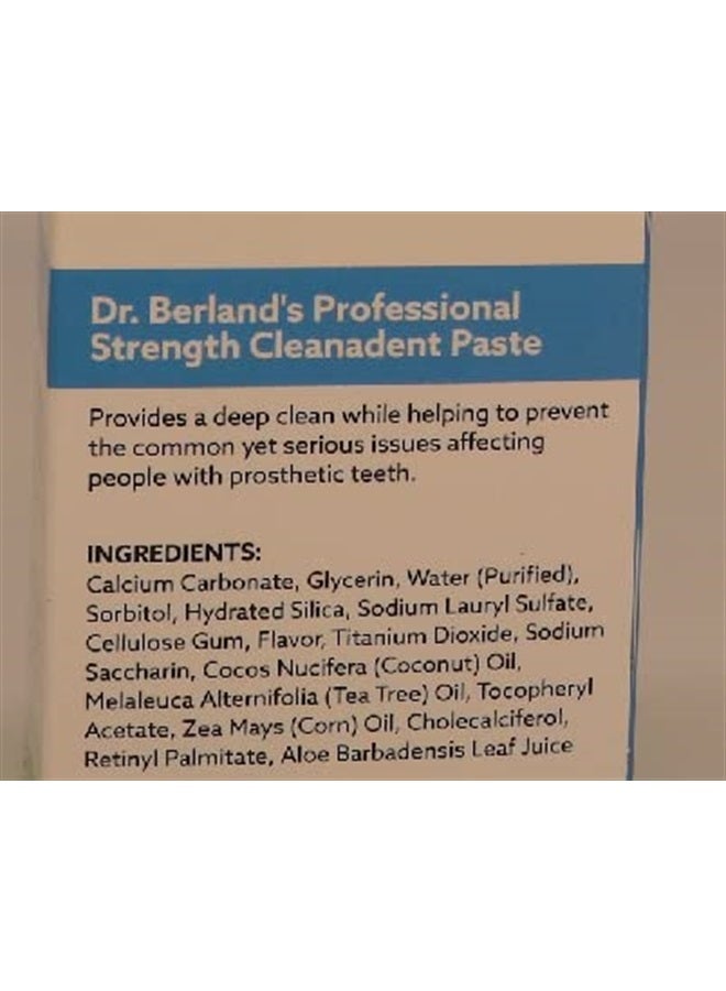 Dr. B Dental Solutions Cleanadent Denture and Gum Toothpaste, ADA Accepted All-Natural Denture Toothpaste for Adults - Removes Odors, Stains and Adhesives - 4 oz - Image 5
