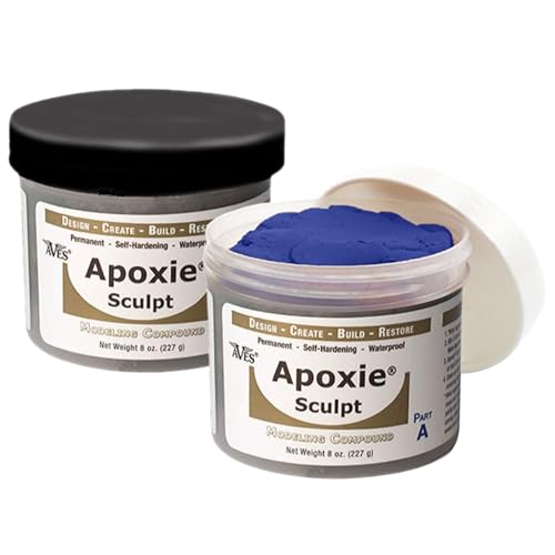 Aves Apoxie Sculpt - 2 Part Modeling Compound (A & B) - 1 Pound, Apoxie Sculpt for Sculpting, Modeling, Filling, Repairing, Simple to Use and Durable Self-Hardening Modeling Compound - Blue - Image 1