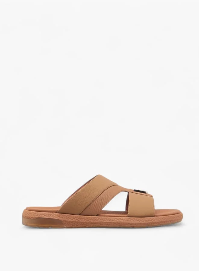 Men Cutout Detail Slip-On Arabic Sandals