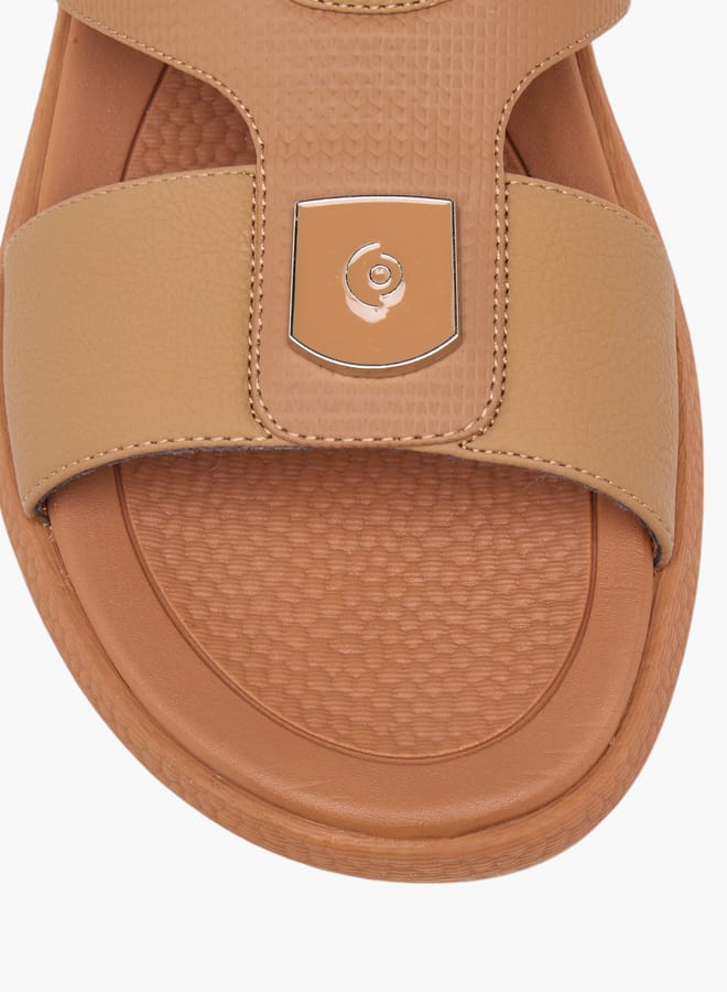 لو كونفورت صنادل رجالي سليب أون بتفاصيل مقصوصة - Image 3