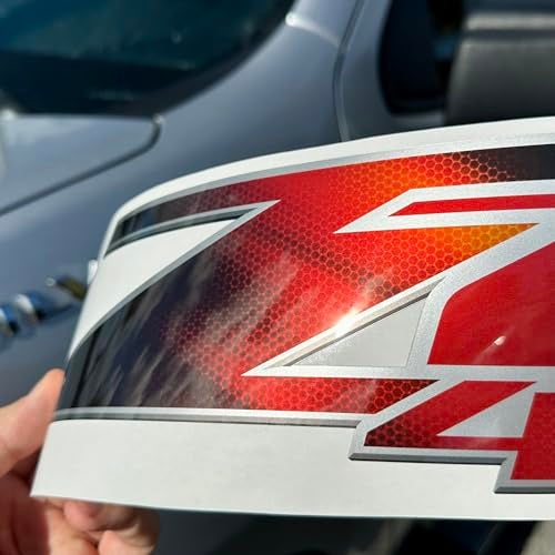 GOLD HOOK Z71 Decal Silverado Stickers Chevy Road Emblem HD Replacement Side Truck Premium Series (Metallic Finish) - Image 4