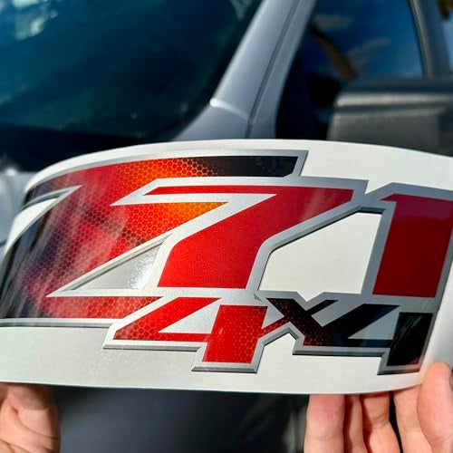 GOLD HOOK Z71 Decal Silverado Stickers Chevy Road Emblem HD Replacement Side Truck Premium Series (Metallic Finish) - Image 5