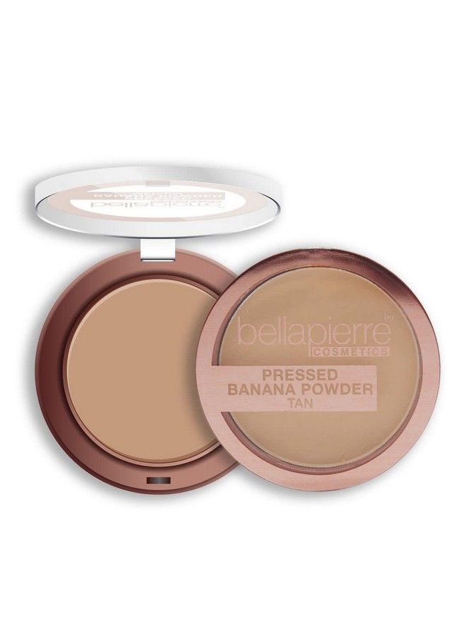 BellaPierre Pressed Banana Setting Powder : Lightweight ColorCorrecting Powder with All Day Makeup Protection : Eliminates Blotchiness and Dark Spots : TalcFree : Matte Tint Tan 028 Oz - Image 3