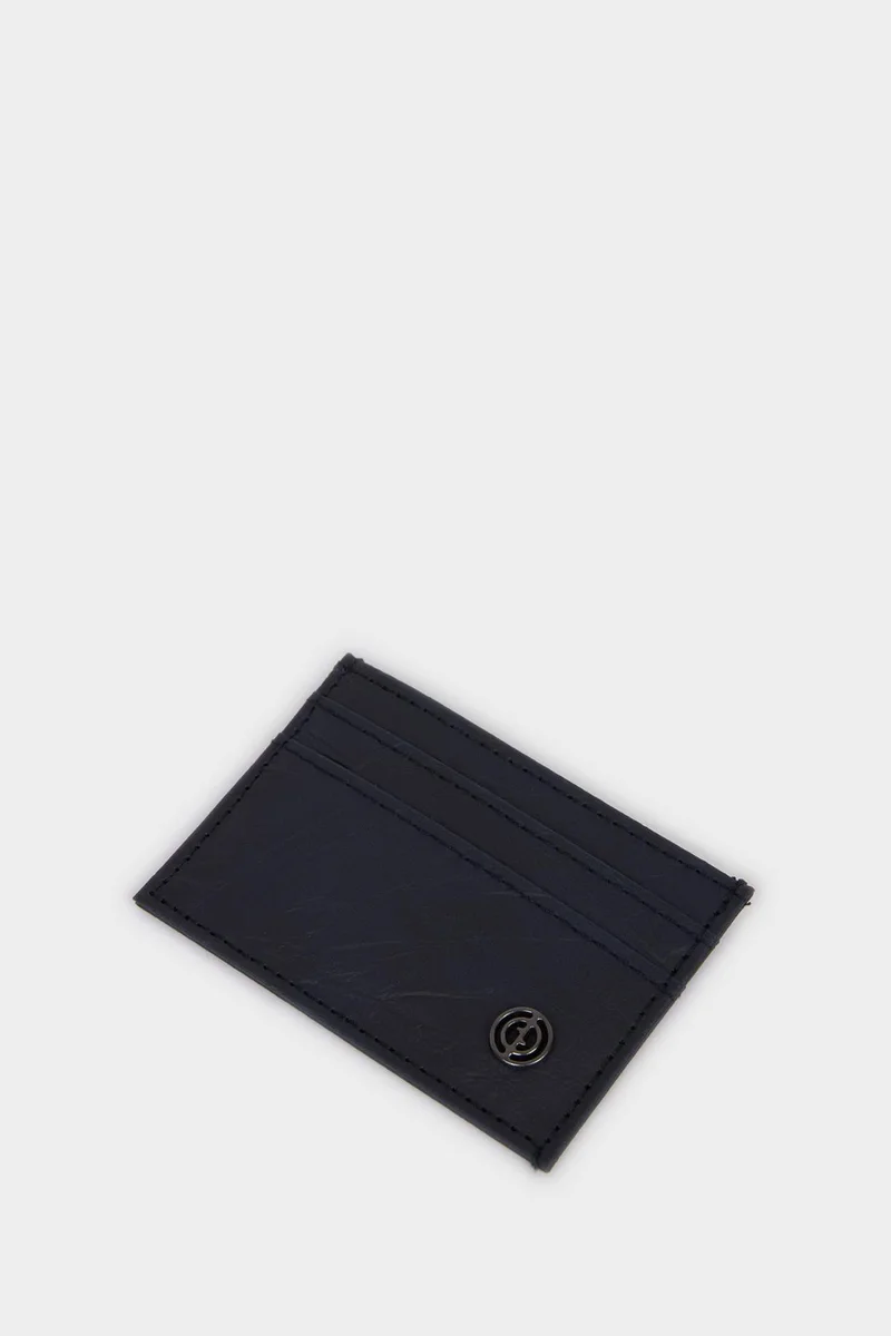 ديفاكتو Man Faux Leather Business Card Wallet