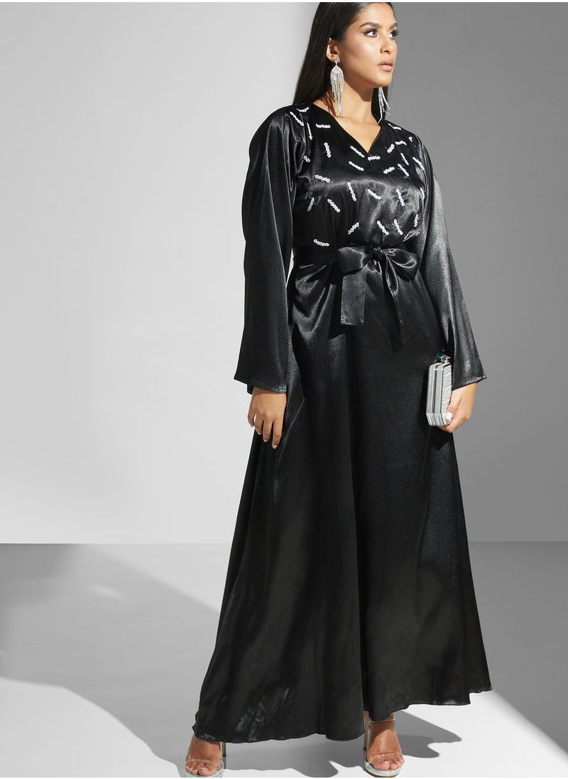 hayas closet Embellished Belted Dress  - Image 4
