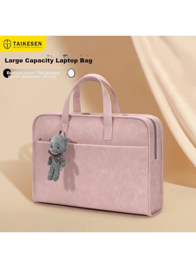 Taikesen Laptop Handbag Suitable For Apple Macbook 14-inch, Lenovo, Huawei Briefcase, Stylish For Wome - Image 1