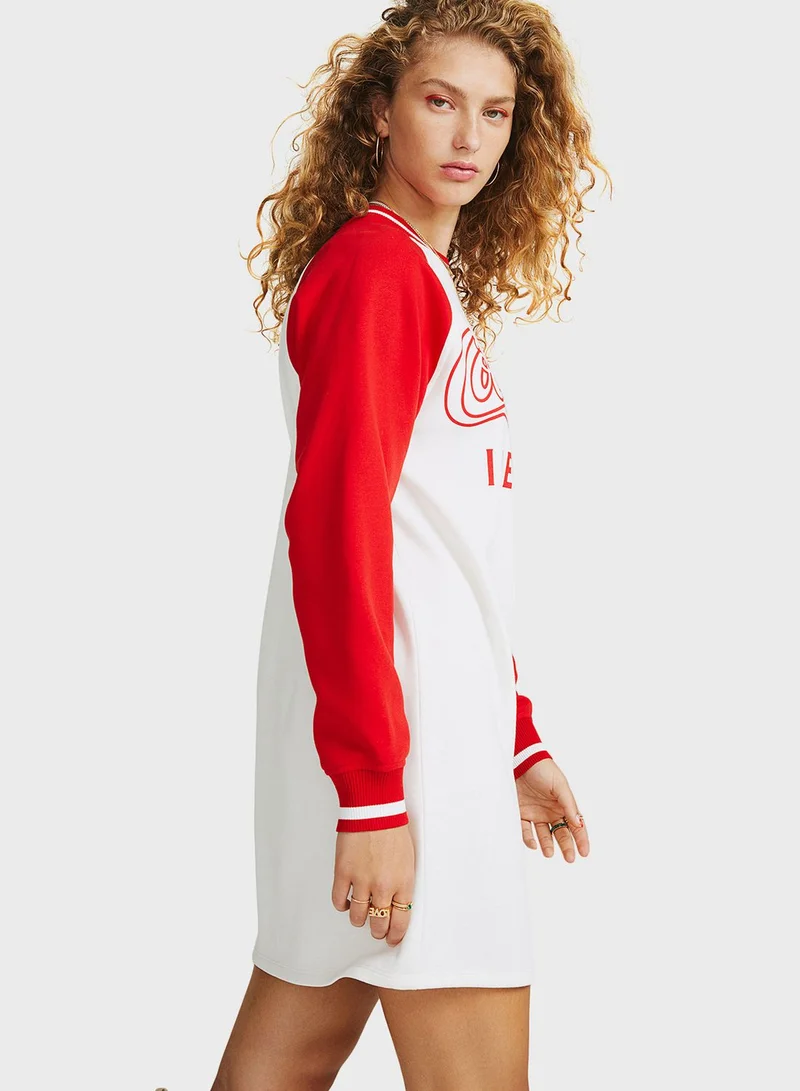 H&M Coca-Cola Raglan Dress