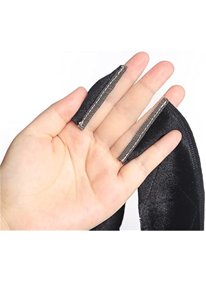 Elastic Wig Grip Headband, Non-Slip Wig Band, Wig Grip Band for Holding Wen’s Wig and Scarf, Thinner Velvet Wig Grip (Black) - Image 3