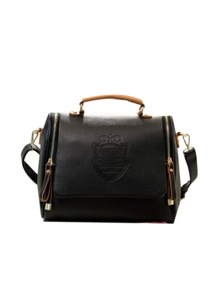 Nariele Portable Leather Zipper Crossbody Bag