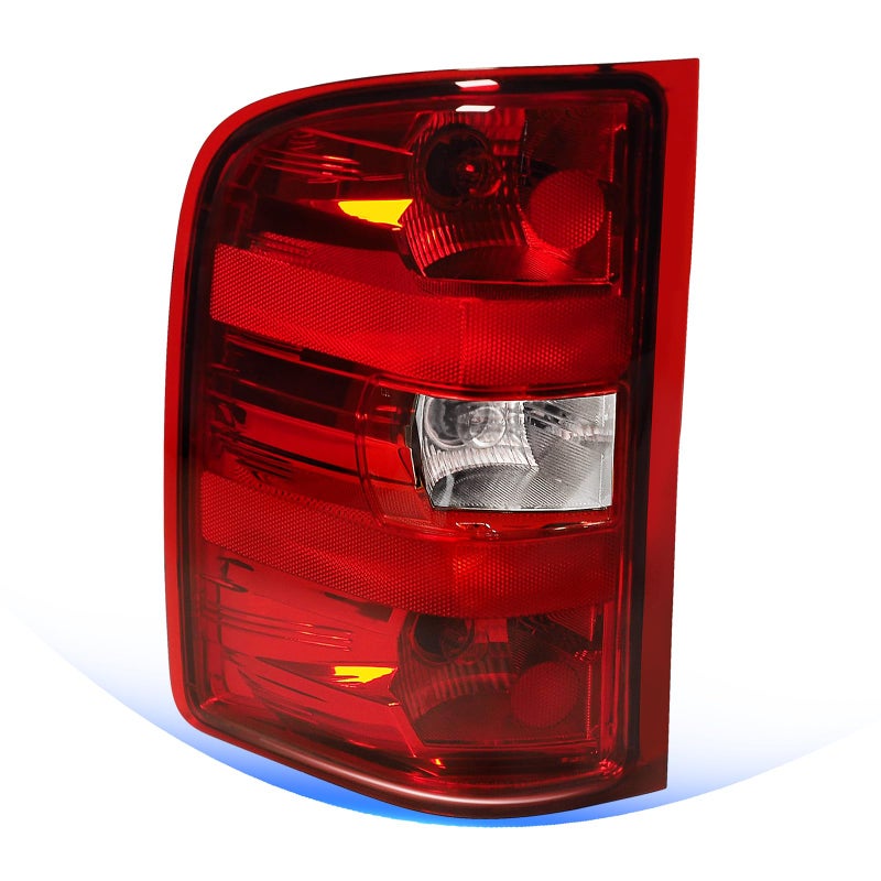 STRECOS Tail Lights Compatible with 2007-2013 Chevy Silverado 1500 2500HD 3500HD GMC Sierra Taillight Assemblies Rear Brake Lamps Red Border (Left Driver Side) - Image 1