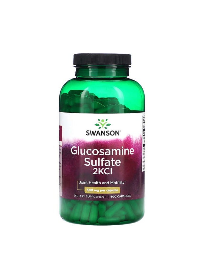 Glucosamine Sulfate 2KCI, 500 mg, 400 Capsules