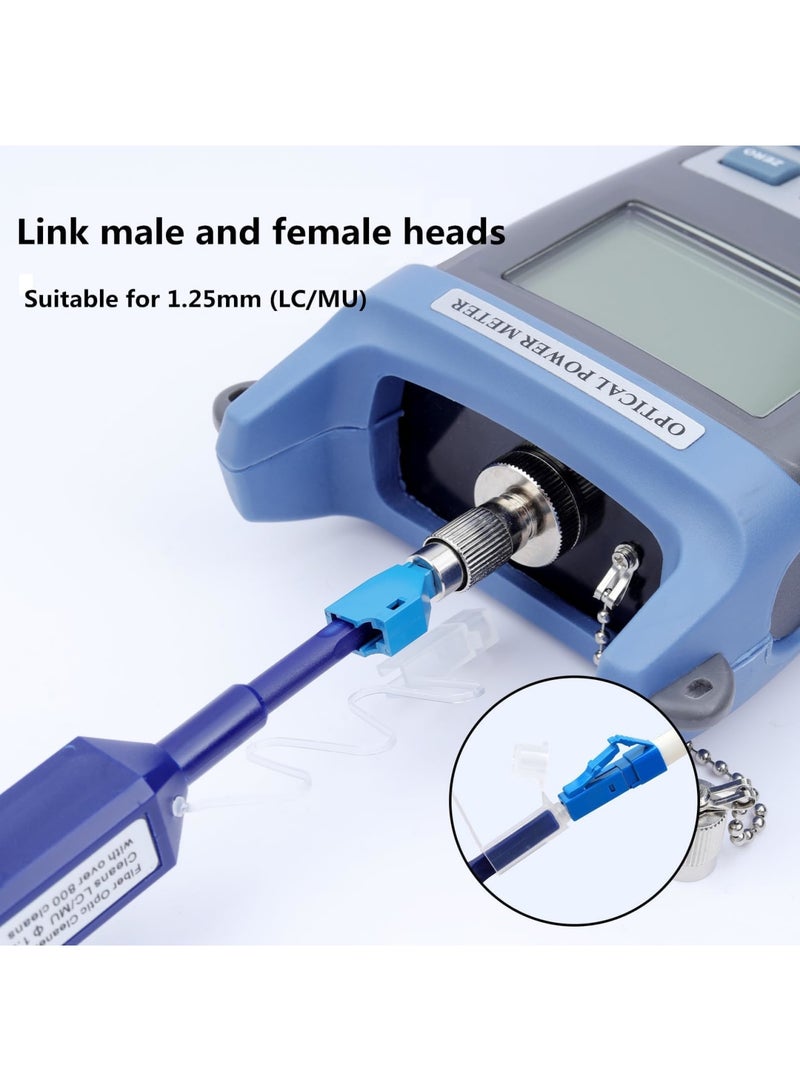 SYOSI 2Pcs Fiber Optic Cleaner Pen Set, Professional Grade Fiber Optic Connectors Cleaning for LC/MU 1.25mm, SC/STE2000/FC 2.5mm, Over 800 Cleans, Reliable and Efficient Fiber Optic Cleaning Tool (Black) - Image 2