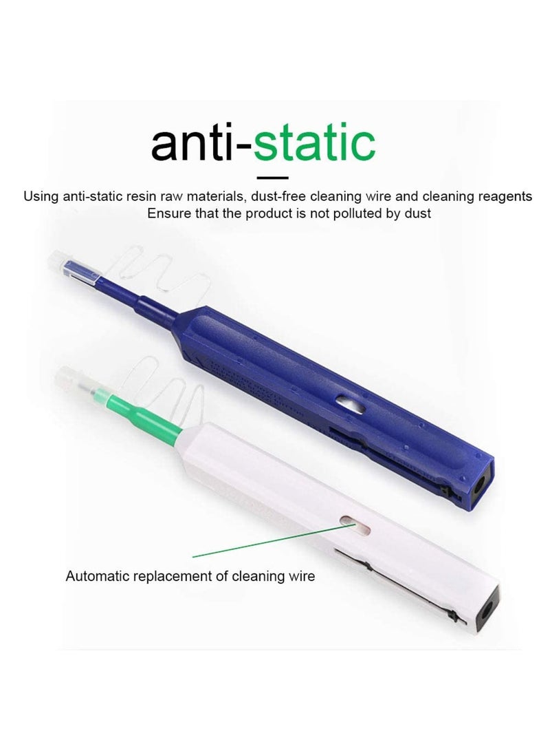 SYOSI 2Pcs Fiber Optic Cleaner Pen Set, Professional Grade Fiber Optic Connectors Cleaning for LC/MU 1.25mm, SC/STE2000/FC 2.5mm, Over 800 Cleans, Reliable and Efficient Fiber Optic Cleaning Tool (Black) - Image 4