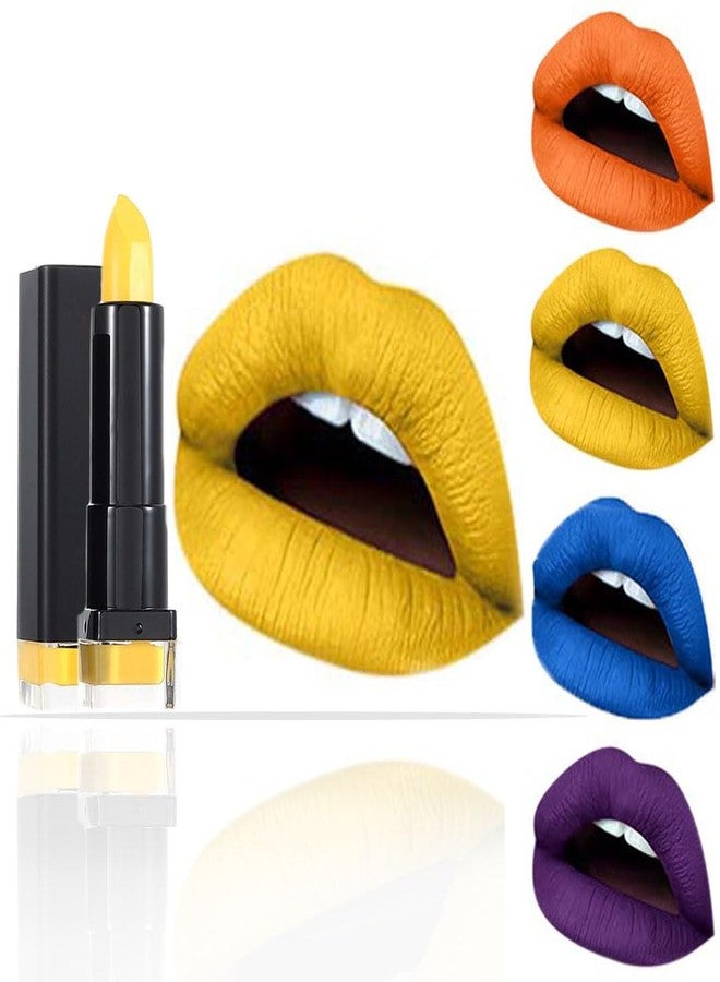 Kilshye Matte Lipstick Hight Pigment Lipsticks Long Lasting Lip Stick Waterproof Lips Gloss Cream Lipgloss Makeup for Women and Girls Pack of 1 (D- Yellow 17) - Image 1