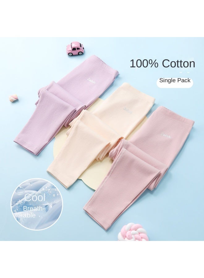 DEESHA Cotton Air-conditioning Pants】kids' Pure Cotton Sleep Pants - Thin & Cool, Soft Girls' Homewear Loungewear - Image 5