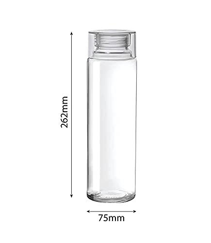 TAGROCK Clear Glass Fridge Water Bottle 1000ml Set of 2 - Image 4