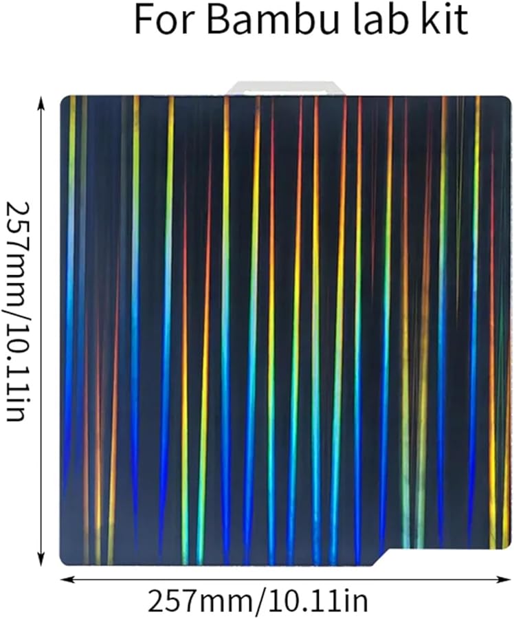 Bambu Lab P1S X1C 257mm Double Sided PEY Spring Steel 3D Printer Build Plate - Image 4