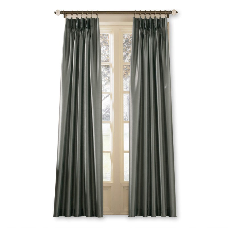 Curtainworks 1Q80000ATE Marquee Window Panel, 30 by 95", Teal (Slate Blue) - Image 2